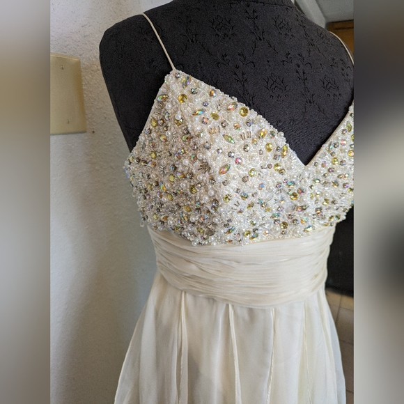 Beautiful Whimsical Y2K Fairy Beaded Mini Dress - Picture 14 of 16